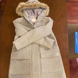 J.crew parka with fur hood.